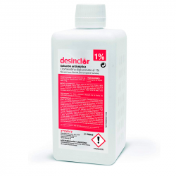 DESINCLOR Clorhexidina Acuosa 1% Coloreada 500 ml con tapón