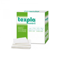 TEXPLA 50 - Compresas TNT estériles - 8 capas 40 x 40 (10 x 20) cm 5 unidades
