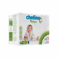 Pañal bebe Chelino Nature Talla 5 13-18Kg 30 unidades