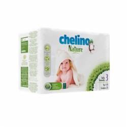 Pañal bebe Chelino Nature Talla 3 4-10Kg 36 unidades