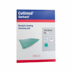 Compresa absorbente de captación bacteriana Cutimed Sorbact 10x10cm (5 apósitos)