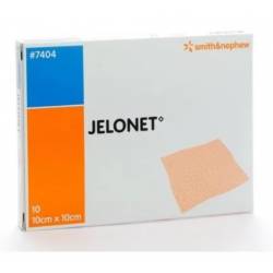 Jelonet apósito de gasa parafinada 10cm x 10 cm caja 10 unidades