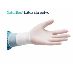Guantes quirúrgicos  latex sin polvo polymer coated Naturflex Caja 50 pares