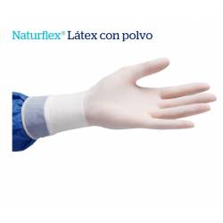 Guantes quirúrgicos  latex con polvo Naturflex Caja 50 pares