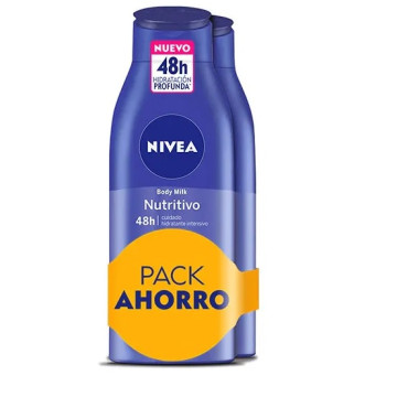 Pack Ahorro Nivea Body Milk Nutritivo piel seca 400 ml