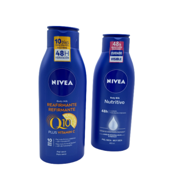 Pack Nivea Body Milk Nutritivo + Nivea Body Milk Reafirmante Q10
