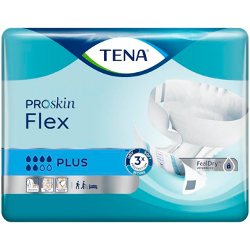 Pañal anatomico con cinturon TENA Flex Plus ProSkin