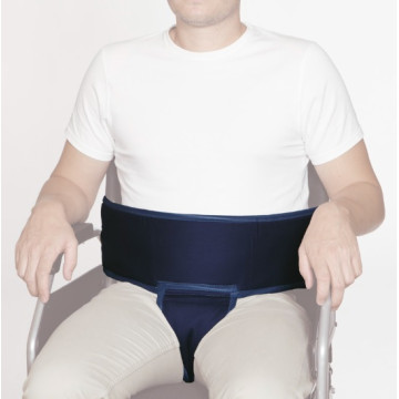 Cinturón abdominal con soporte perineal para silla