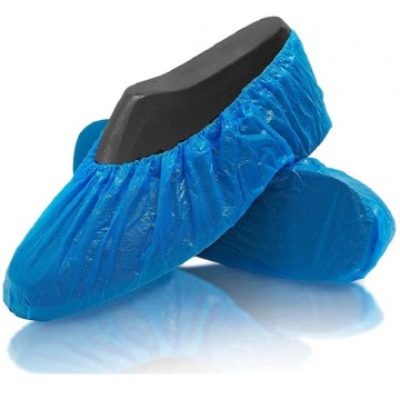 Cubre zapatos polietileno PE liso 100 unidades Color azul