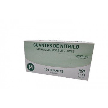 Guantes de nitrilo sin polvo CMC Caja 100 unidades