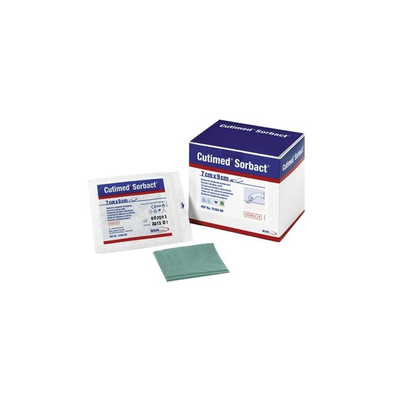 Compresa absorbente de captación bacteriana Cutimed Sorbact 10x10cm (40 apósitos)