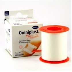 Omniplast esparadrapo tela blanco hipoalérgico 5m x