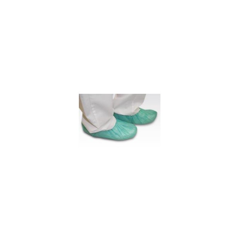 Cubre zapatos tejido no tejido Polipropileno verde 30 gramos Caja 100 unidades