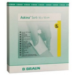 Apósitos de alginato cálcico e hidrocoloide ASKINA SORB 10cm x 10cm Caja 15 unidades