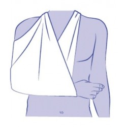 Vendaje triangular para inmovilizacion de hombro