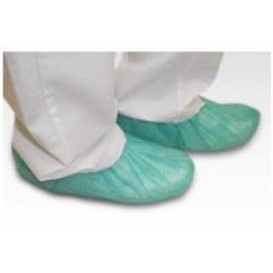 Cubre zapatos tejido no tejido Polipropileno verde 30 gramos Caja 100 unidades