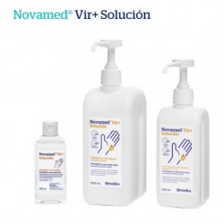 Novamed VIR + Solucion hidroalcoholica Antiséptico para piel sana