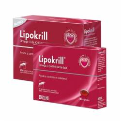 Lipokrill presentación cajas de 30 y 60 cápsulas