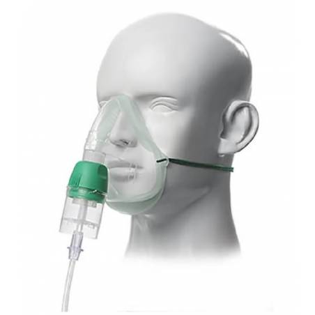 Mascarilla adulto con nebulizador Eco-Mask Cirrus2 y linea de oxigeno 2,1m