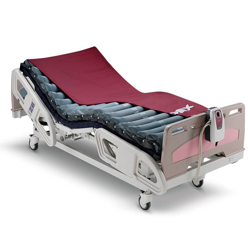 Colchón de aire alternante Domus II montado sobre cama eléctrica