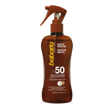 Aceite protector SPF50 Coco 200 ml Babaria