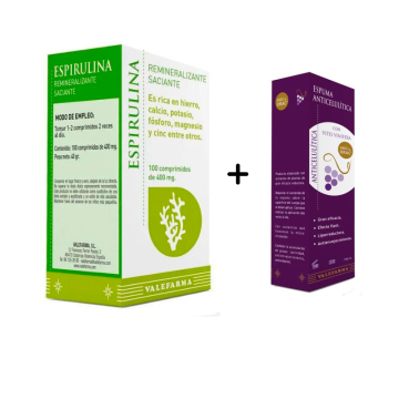 Pack Espirulina 100 + Espuma anticelulitica 150 ml Valefarma
