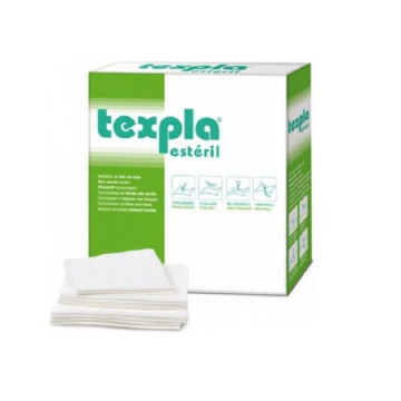 TEXPLA 50 - Compresas TNT estériles - 8 capas 10 x 20 cm 2 unidades