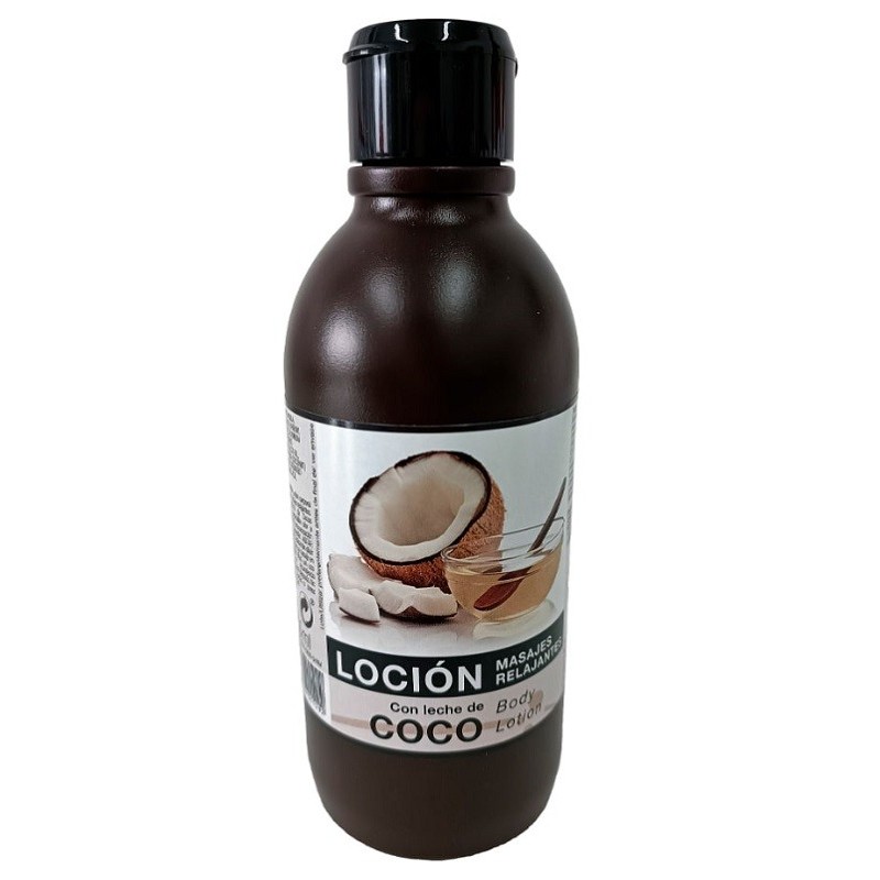 Alcohol loción con leche de coco para masajes 250 ml