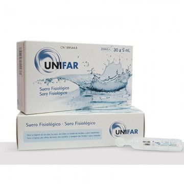 UNIFAR Suero Fisiológico Monodosis Caja 30 unidades